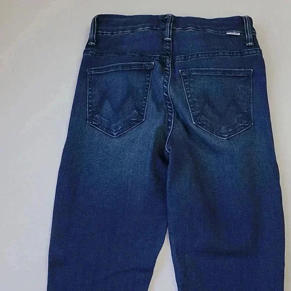 Mother High Waisted Looker Ankle Fray Jeans in Tongue and Chic Skinny Leg Sz 23 - Picture 13 of 14